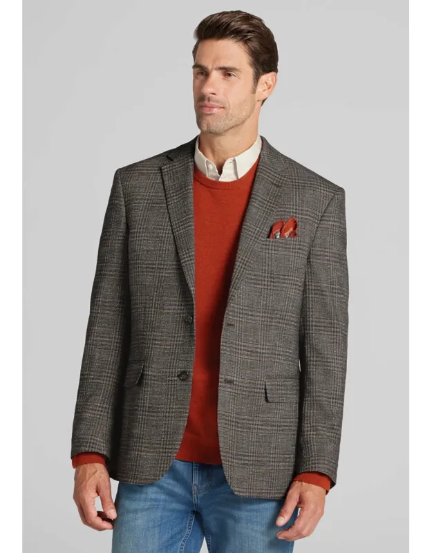 Comfort Stretch Traditional Fit Plaid Sportcoat
