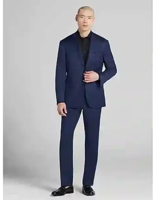 Big & Tall Modern Fit Tic Pattern Suit