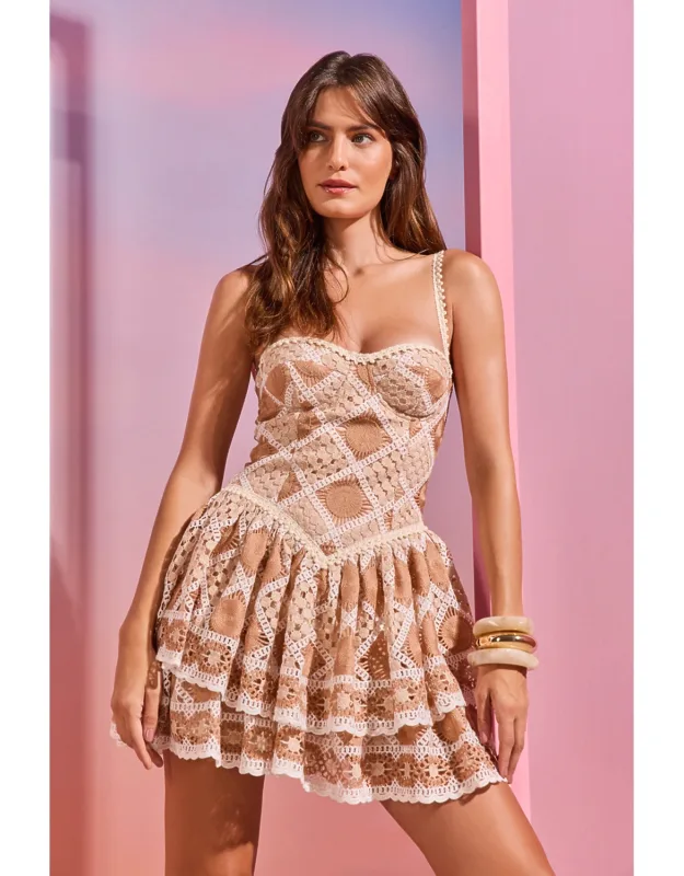 Bossa Crochet Mini Dress