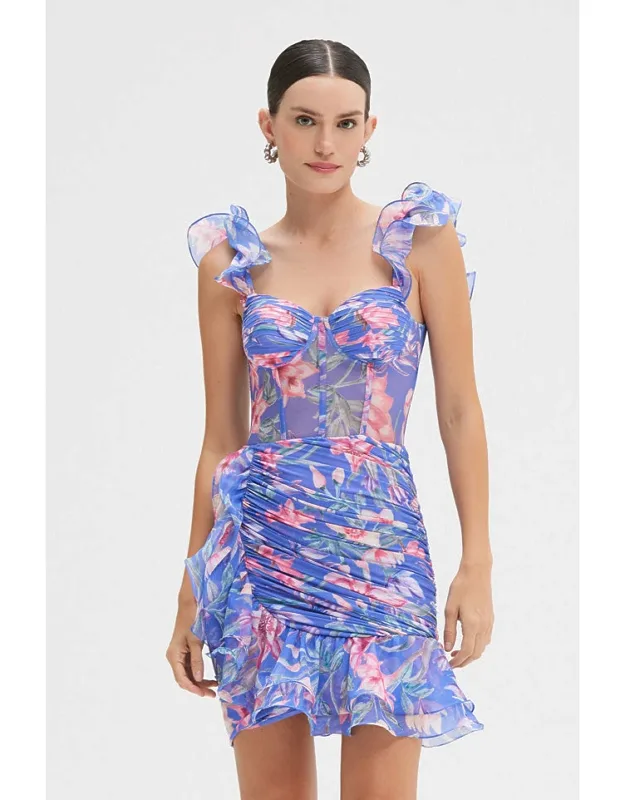 Amaryllis Flutter Mini Dress