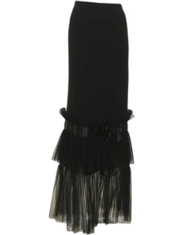 Crepe And Tulle Skirt