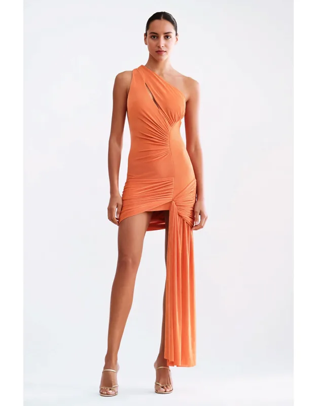 Radiant Jersey One Shoulder Mini Dress