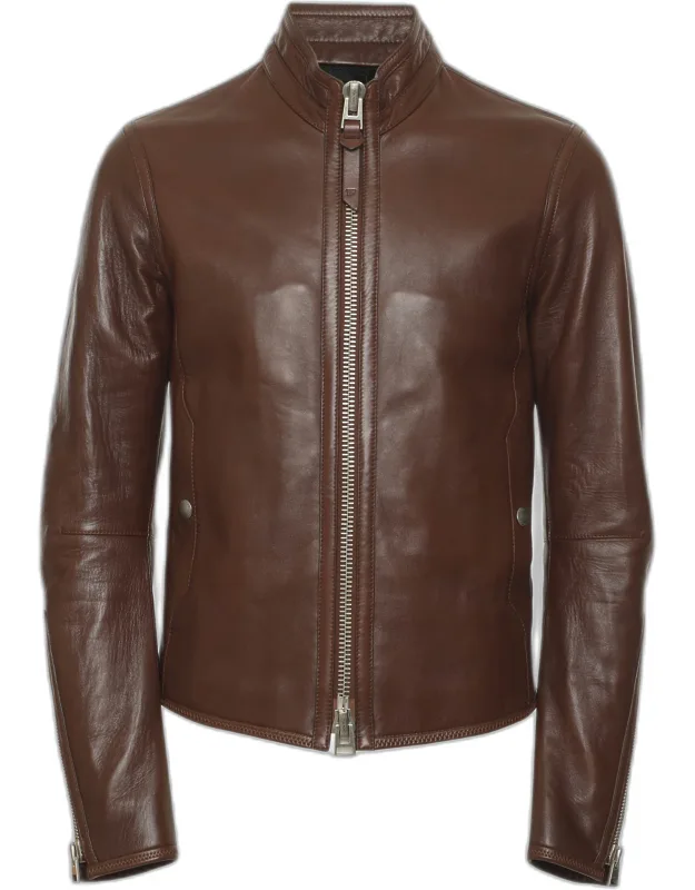 Leather Zip Jacket