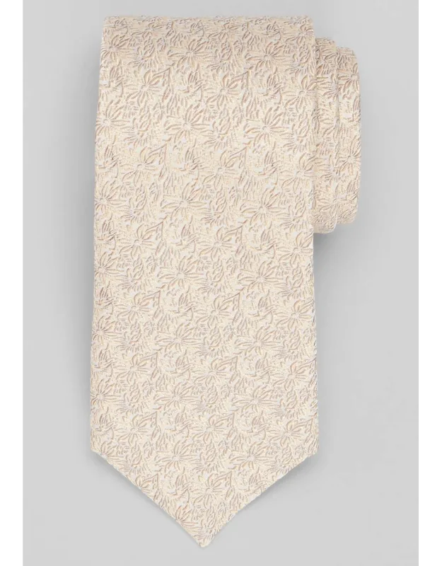 Tonal Linear Floral Tie