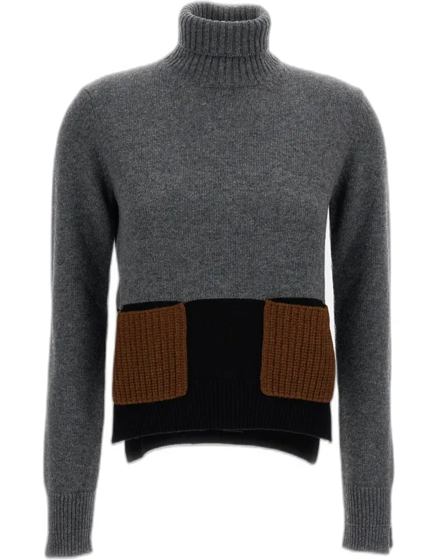 Turtleneck Sweater With Pockets