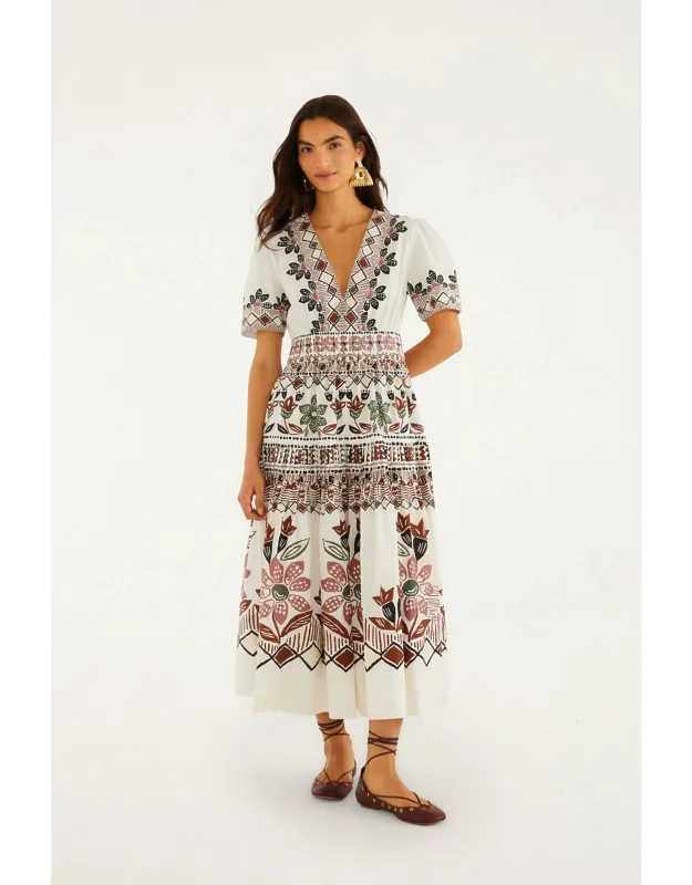 Ainika Rustic Flowers Maxi Dress
