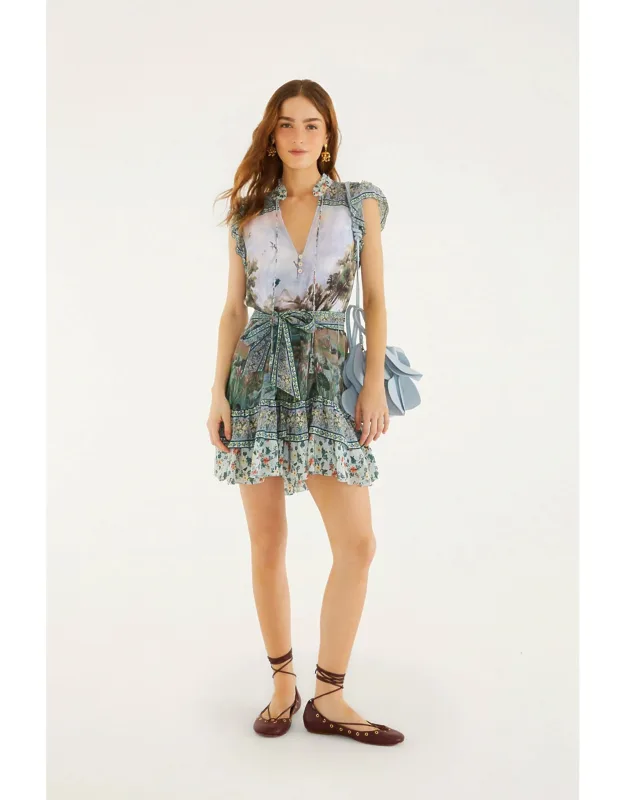 Ruffled Mini Dress