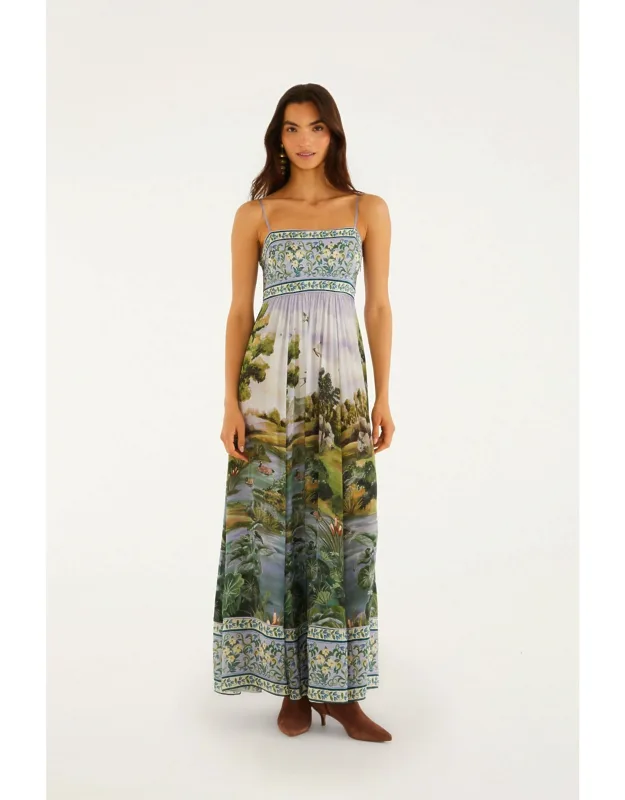 Adjustable Straps Maxi Dress