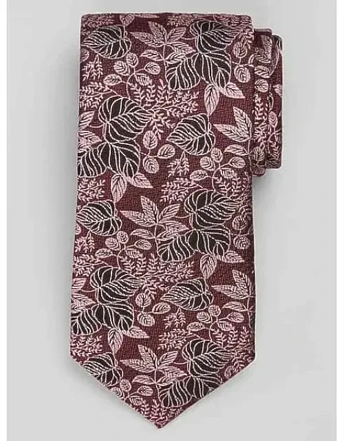 Linear Meandering Floral Tie