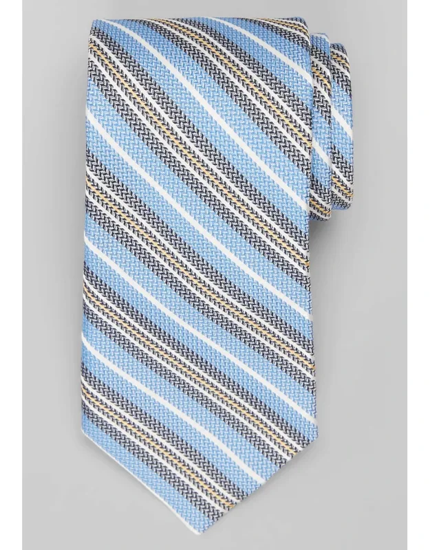 Traveler Regular Width New Stripe Silk Tie