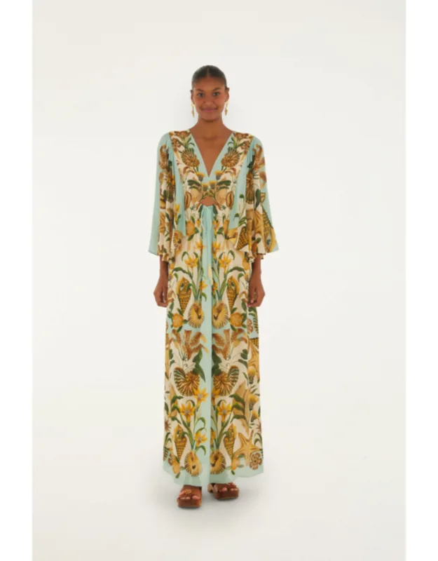 Sand Marine Garden Maxi Dress