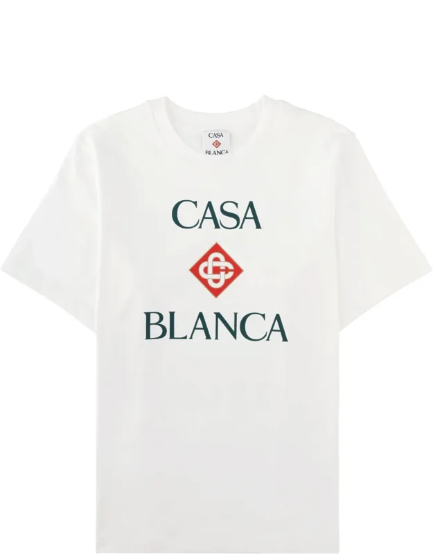 Casablanca T-shirt Con Stampa