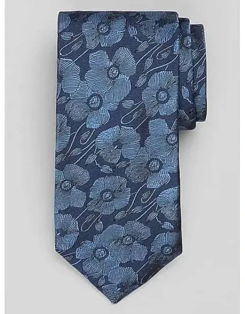 Linear Poppies Tie