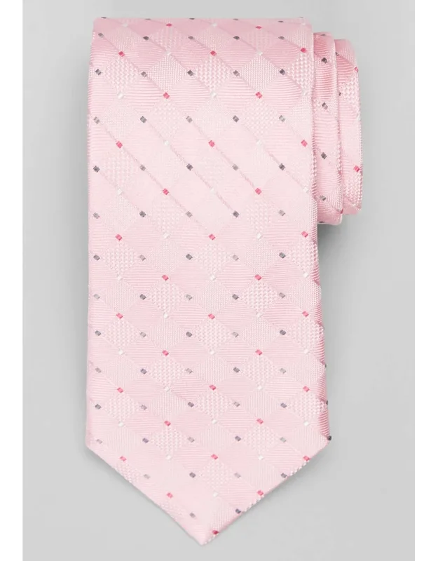 Traveler Collection Multi-texture Grid Tie