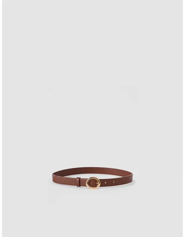Textured Leather Belt
