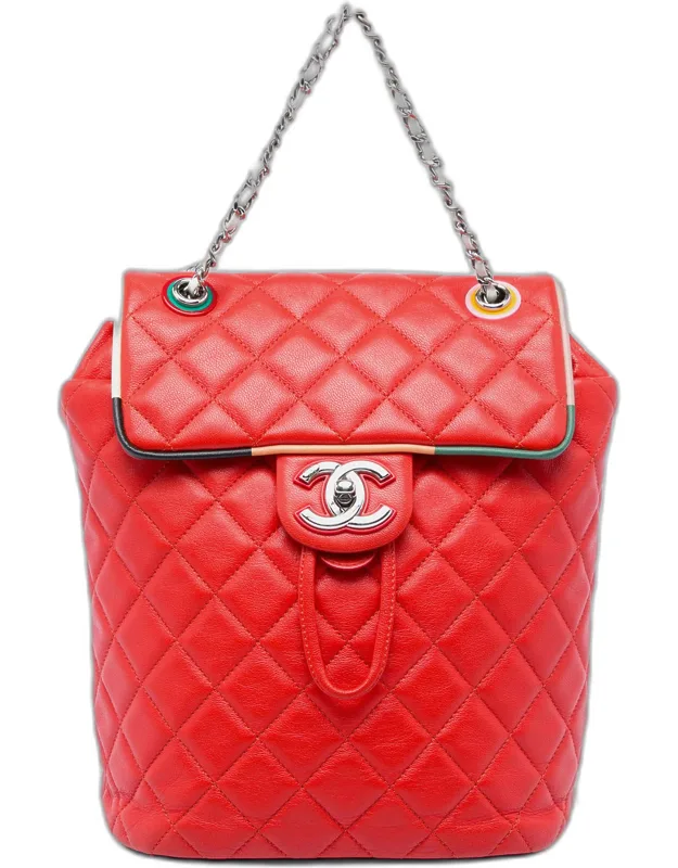 Small Lambskin Cuba Color Urban Spirit Backpack Bag
