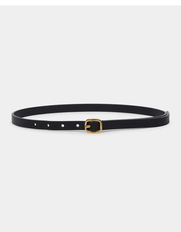 Rounded Leather Belt