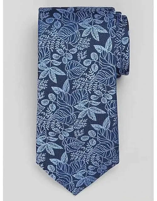 Linear Meandering Floral Tie