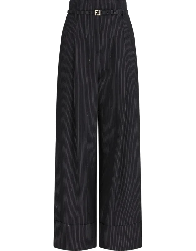 Pinstripe Trousers
