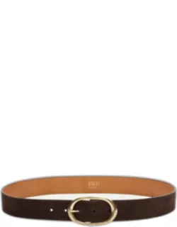 Nubuck Leather Wide Belt
