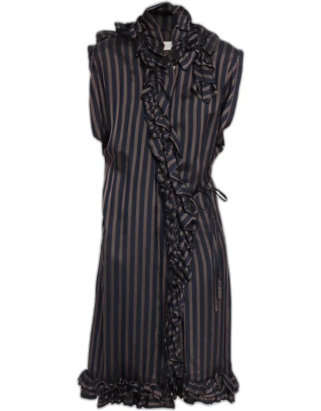Ruffled Wrap Dress