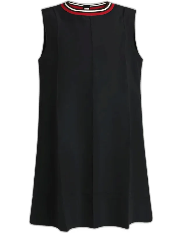 Sleeveless Wool Mini Dress