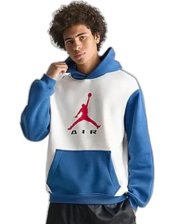 Brooklyn Jumpman Air Fleece Colorblocked Pullover Hoodie