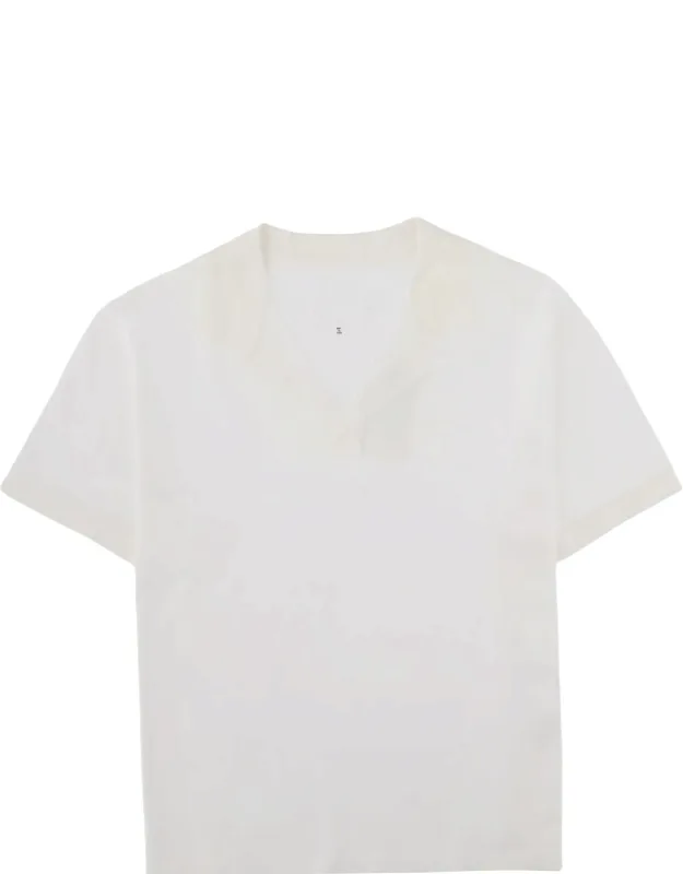 T-shirt With V-neck "taped"