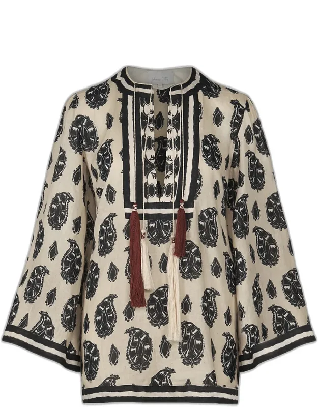 Caretaker Of The Jungle Linen Mini Tunic Dress
