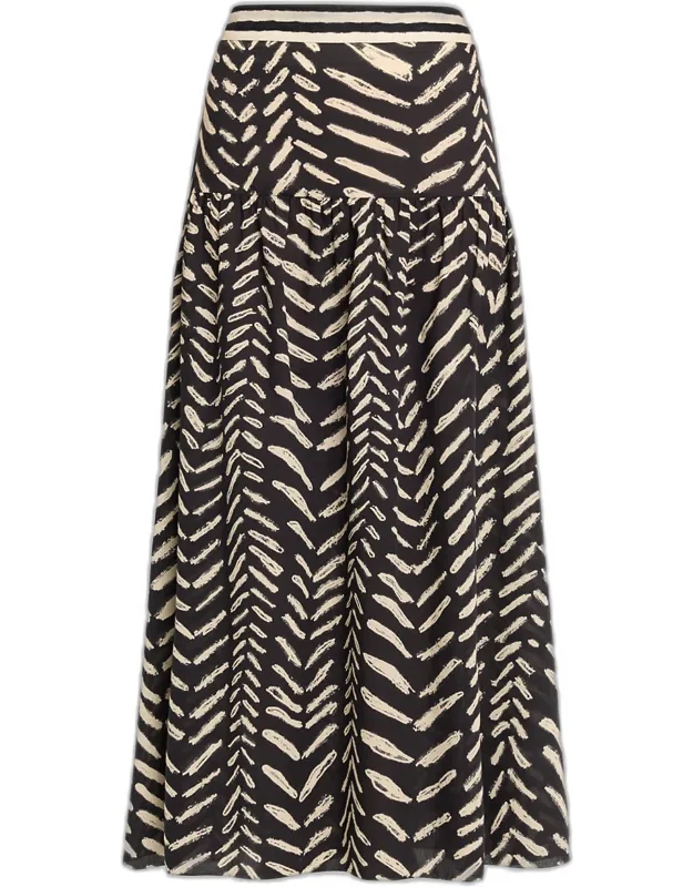 Tiered Maxi Skirt