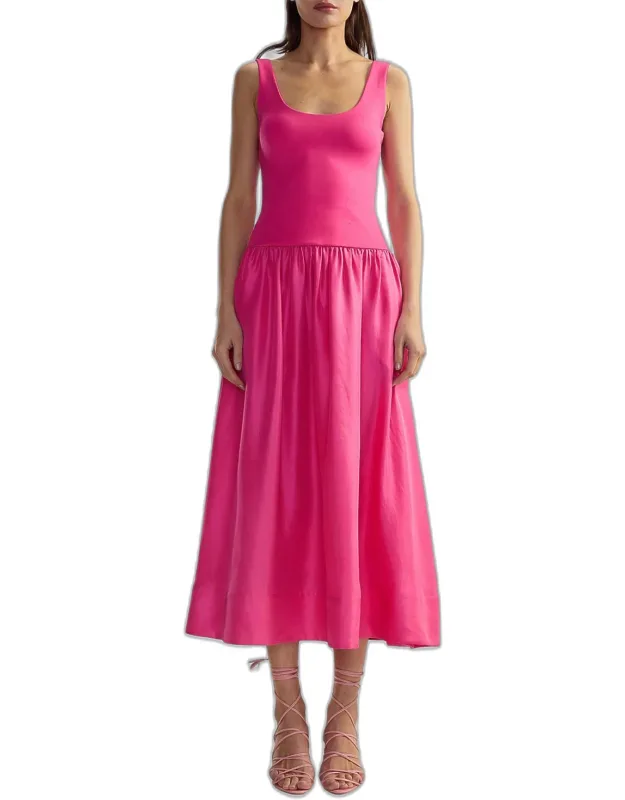 Drop-waist Midi Dress