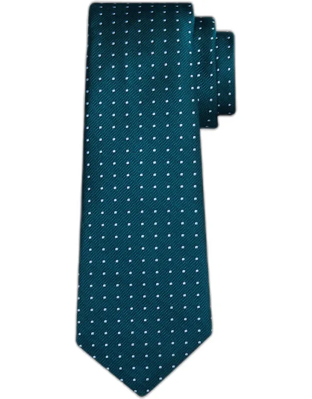 Polka Dot Jacquard Silk Sevenfold Tie