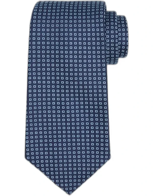 Micro-geometric Silk Sevenfold Tie