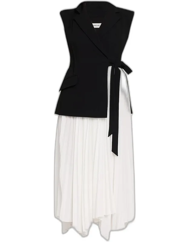 Helena Combo Sleeveless Maxi Dress