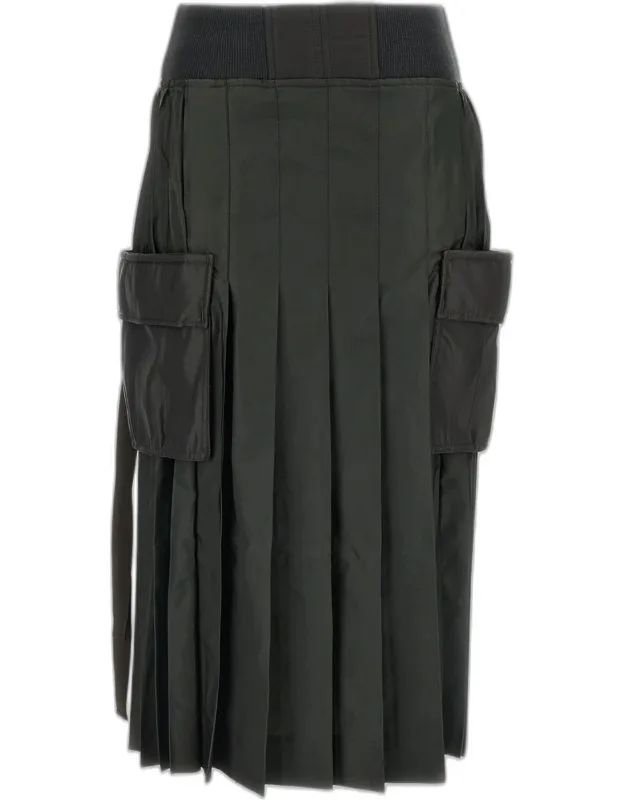 Nylon Twill Skirt
