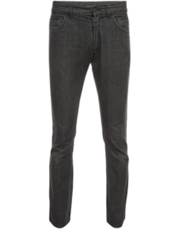 Black Denim Straight Fit Jeans