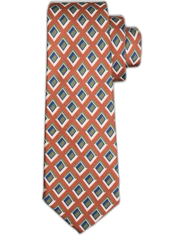 Diamond-pattern Silk Sevenfold Tie
