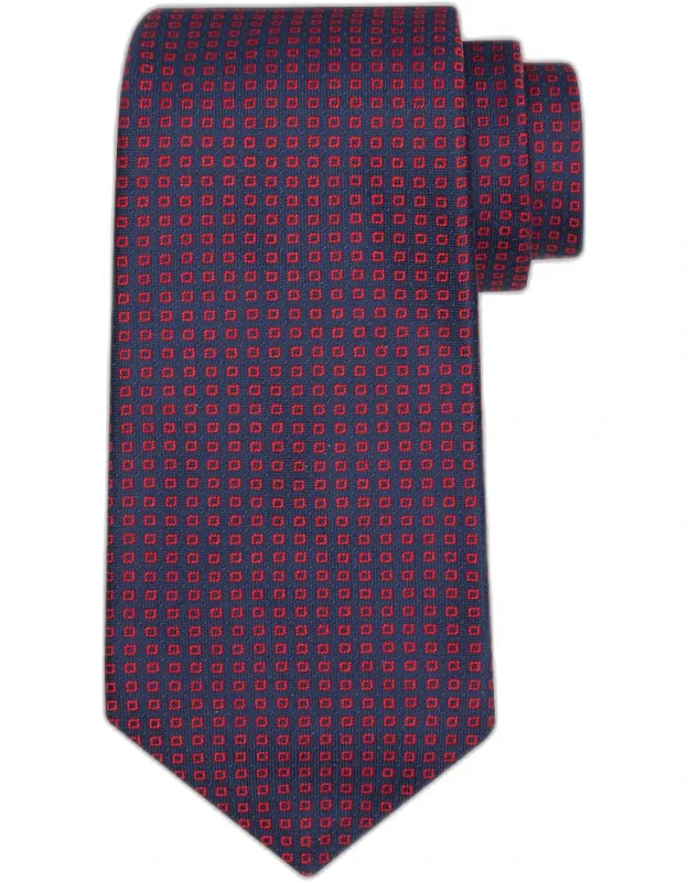 Micro-geometric Silk Sevenfold Tie