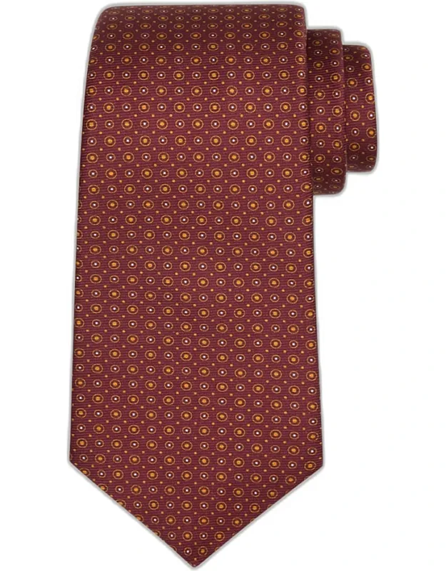 Multi-circle Silk Sevenfold Tie