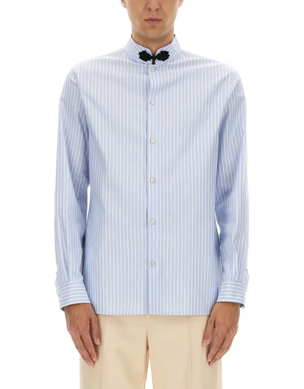 Cotton Oxford Shirt With Toggle