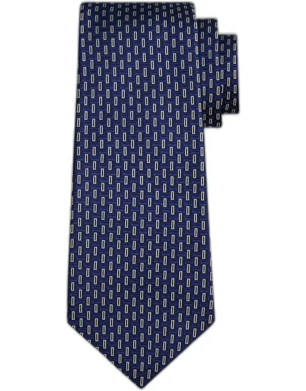 Abstract Silk Sevenfold Tie