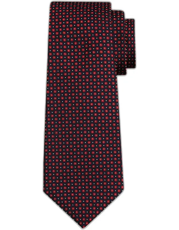 Flower Silk Sevenfold Tie
