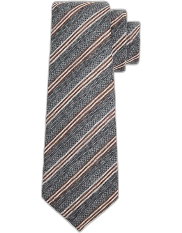 Multi-stripe Silk Sevenfold Tie