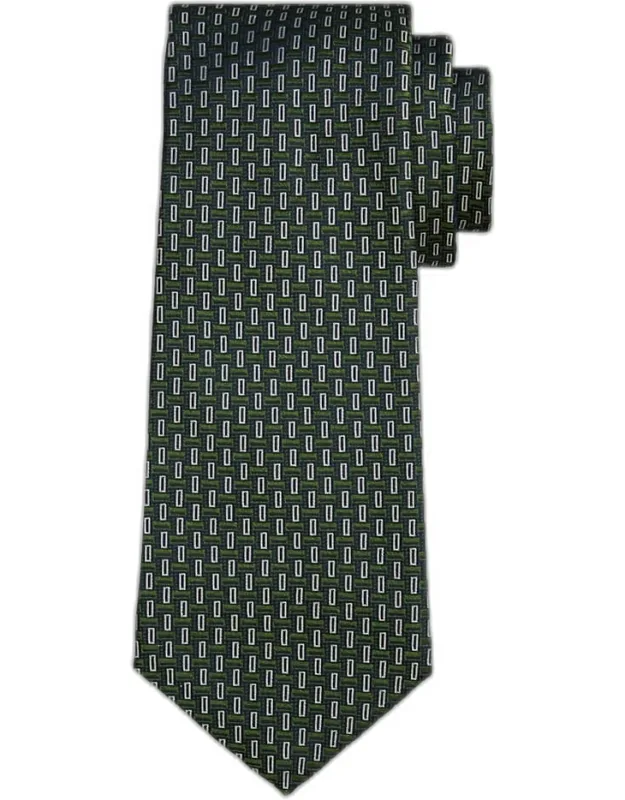 Abstract Silk Sevenfold Tie