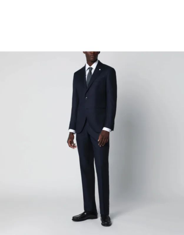 Pinstripe Single-breasted Wool Suit