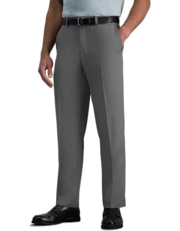 Haggar Cool Right Performance Flex Classic Fit Flat Front Pants