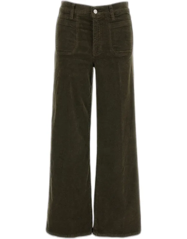 Velvet Pants: Le Slim Palazzo Modernist Pocket