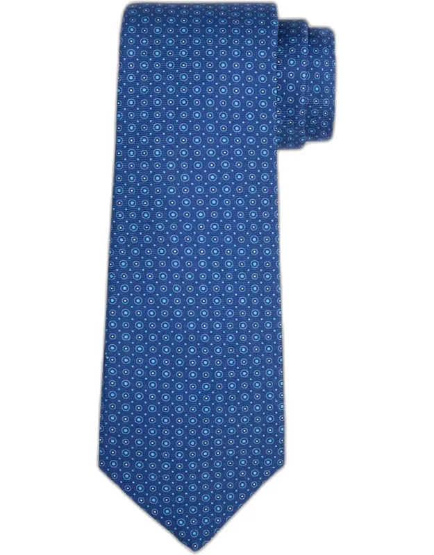 Micro-circle Silk Sevenfold Tie