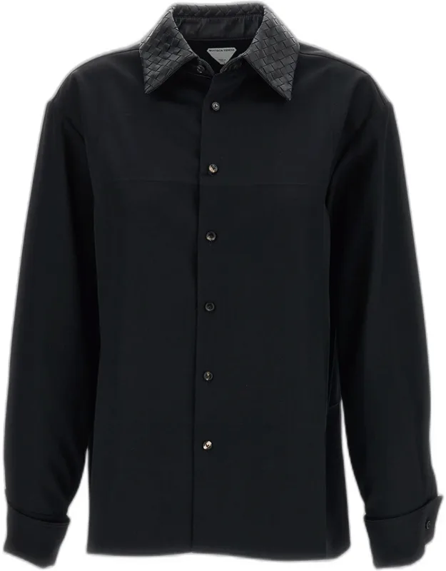 Shirt With A Braided Collar
