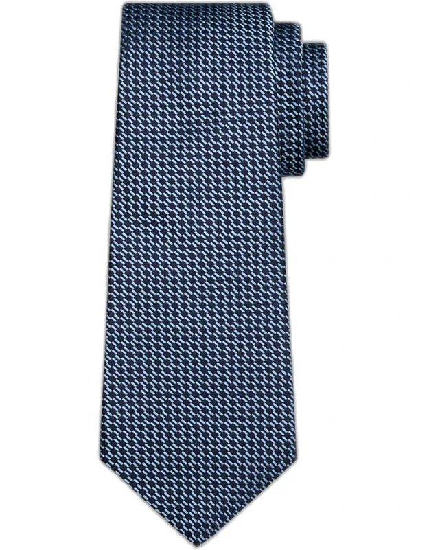 Abstract Woven Silk Sevenfold Tie